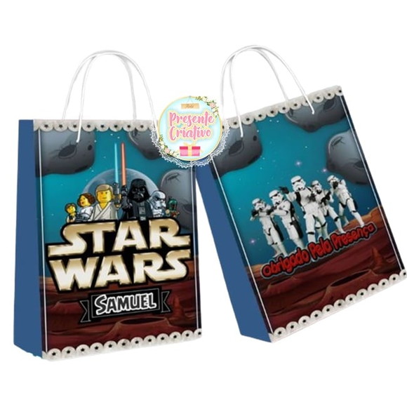 Kit 30 Sacolinha Star Wars