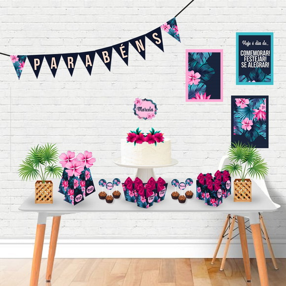 Kit Só Um Bolinho- Tema Floral