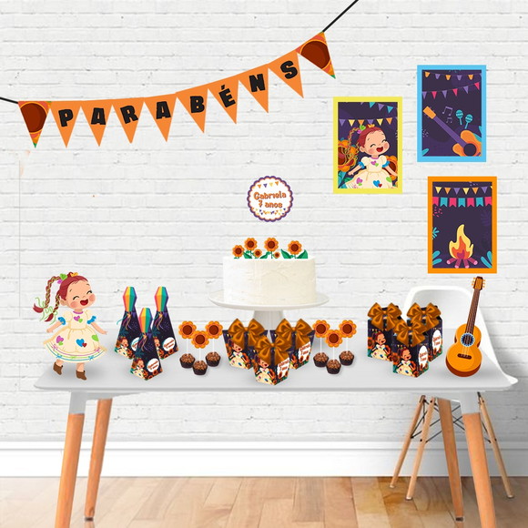 Kit Só Um Bolinho- Tema Arraia Menina