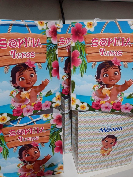 Kit 30 - Sacolinha Surpresa Moana Baby
