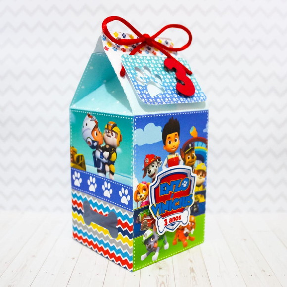 Kit 10 Caixa Milk - Patrulha Canina