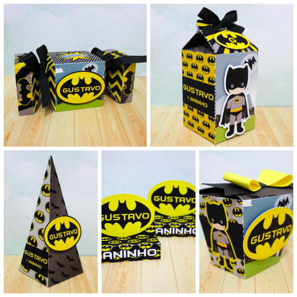 Batman Cute - Kit Pegue e Monte - 30 Itens