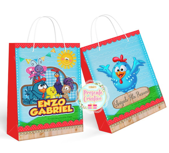 Kit 30 - Sacolinha Surpresa Galinha Pintadinha - 02