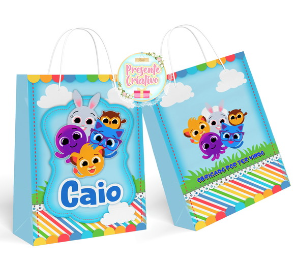 Kit 30 Sacolinha Surpresa Bolofofo Menino- Pegue e Monte