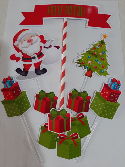 Topo de Bolo Natal