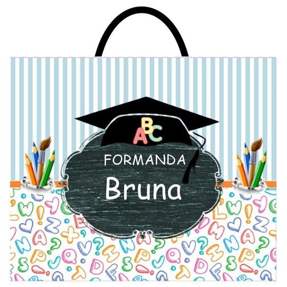 Kit 30 Sacolinha Formatura Abc