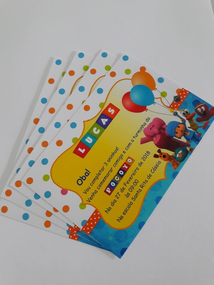 Convite Impresso Pocoyo