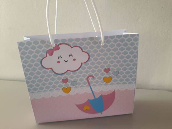 Kit 30 Sacolinha Surpresa Chuva de Amor Menina