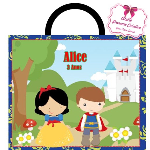 Kit 30 Sacolinha Surpresa Branca de Neve