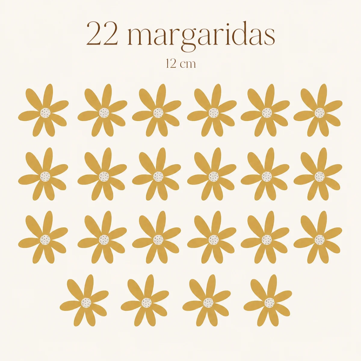 Adesivo de parede margaridas - adesivo margaridas - adesivo de parede margaridas estilo boho - Imagem 3