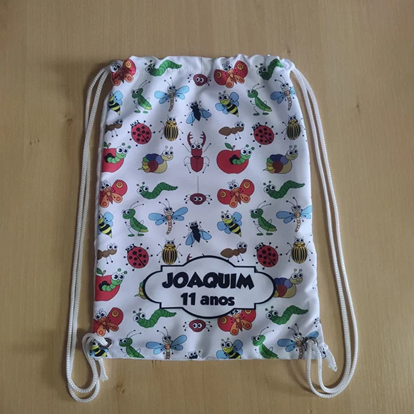 Mochila saco Sacochila Mochilinha Personalizada - Imagem 6