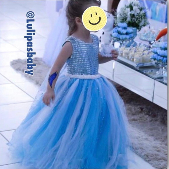 Vestido Frozen Luxo