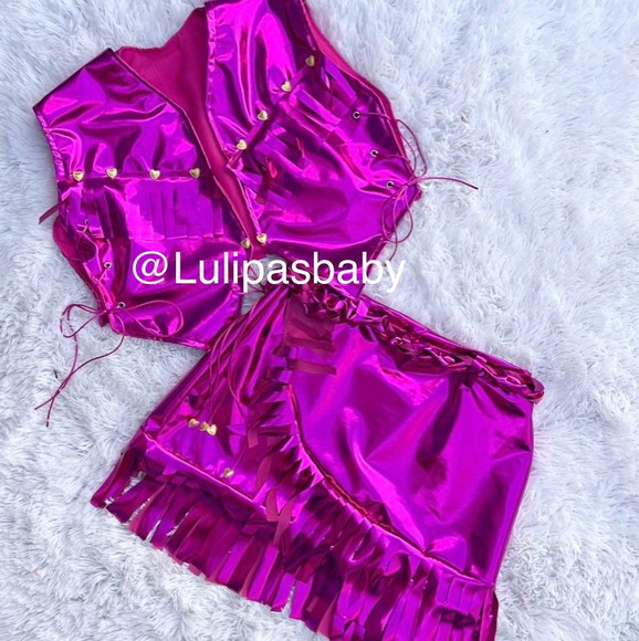 Fantasia Infantil Country Rosa