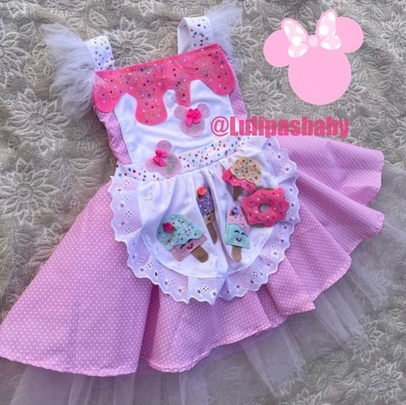 Vestido Minnie Confeiteira