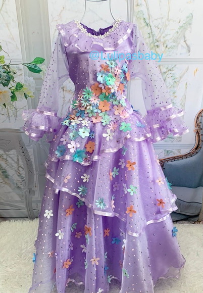 Vestido Isabela Madrigal Filme Encanto