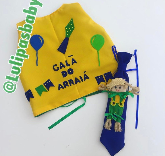 Colete Junino Infantil Colete Caipira