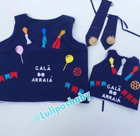 Colete Junino Infantil Colete Caipira