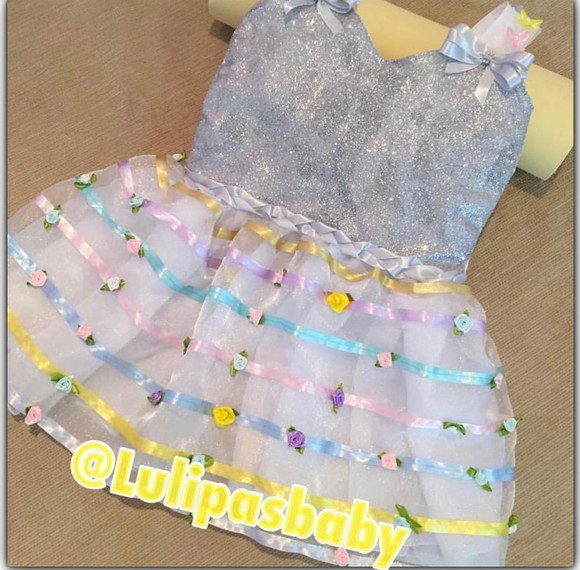 Vestido réveillon Ano Novo infantil reveillon