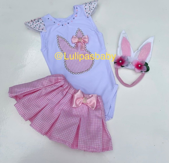 Roupa Páscoa infantil menina