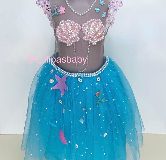 Vestido Sereia Infantil