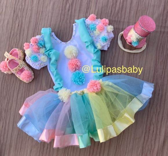 Roupa de Palhacinha Fantasia