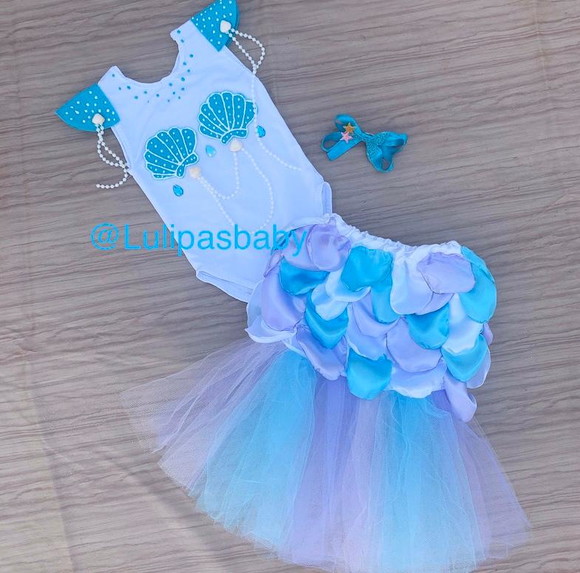 Roupa de sereia infantil