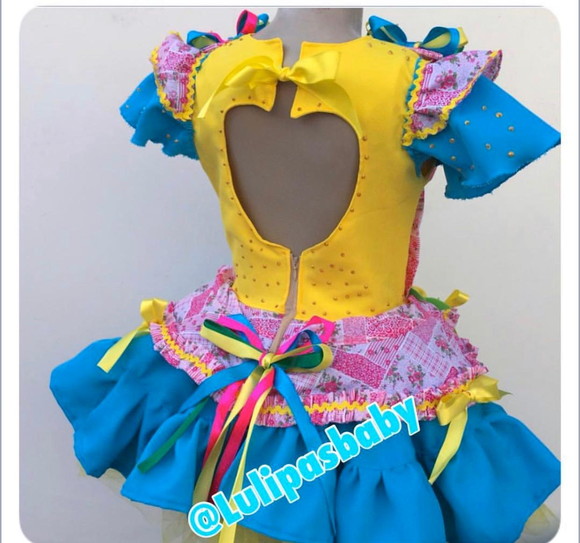 Vestido Caipira Infantil, Vestido Junino Infantil