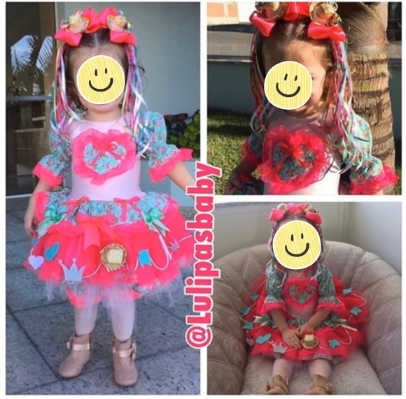 Vestido Caipira Infantil, Vestido Junino Infantil