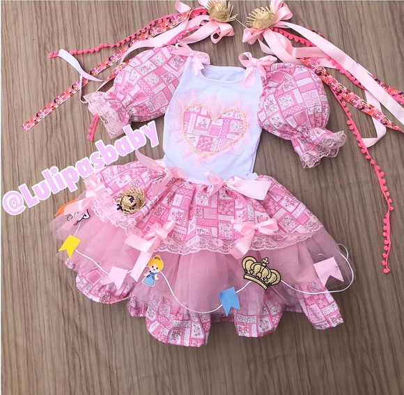 Vestido Caipira Infantil, Vestido Junino Infantil
