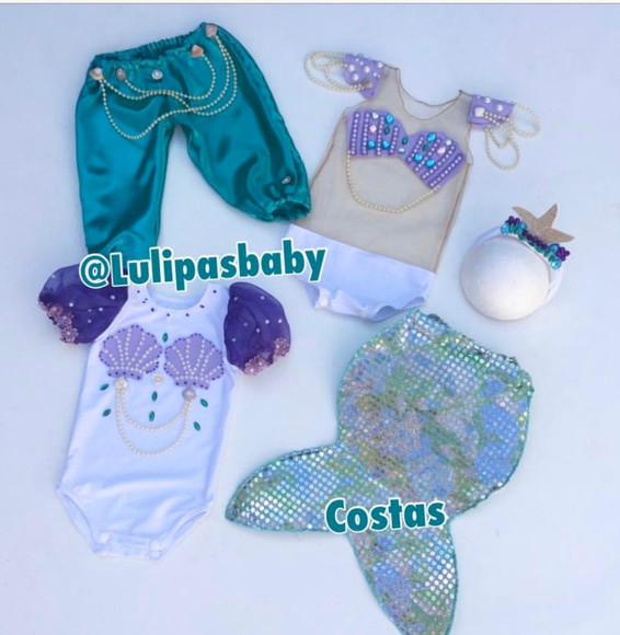 Fantasia de sereia infantil