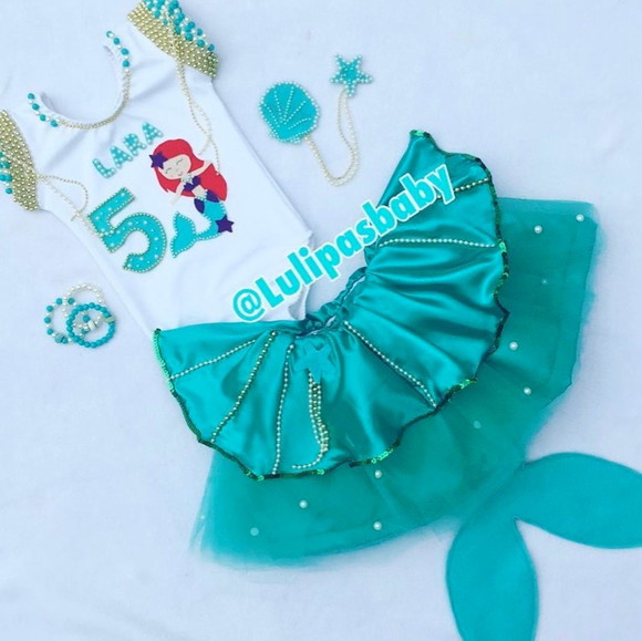 Roupa look fantasia sereia