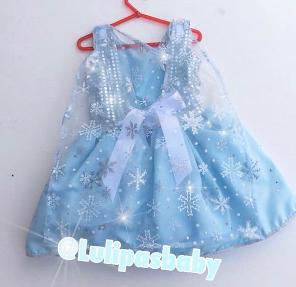 Vestido Elsa Frozen