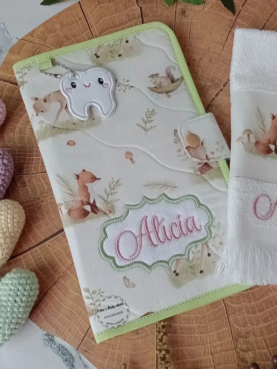Kit Volta às Aulas Higiene Bucal Infantil Personalizado com Nome