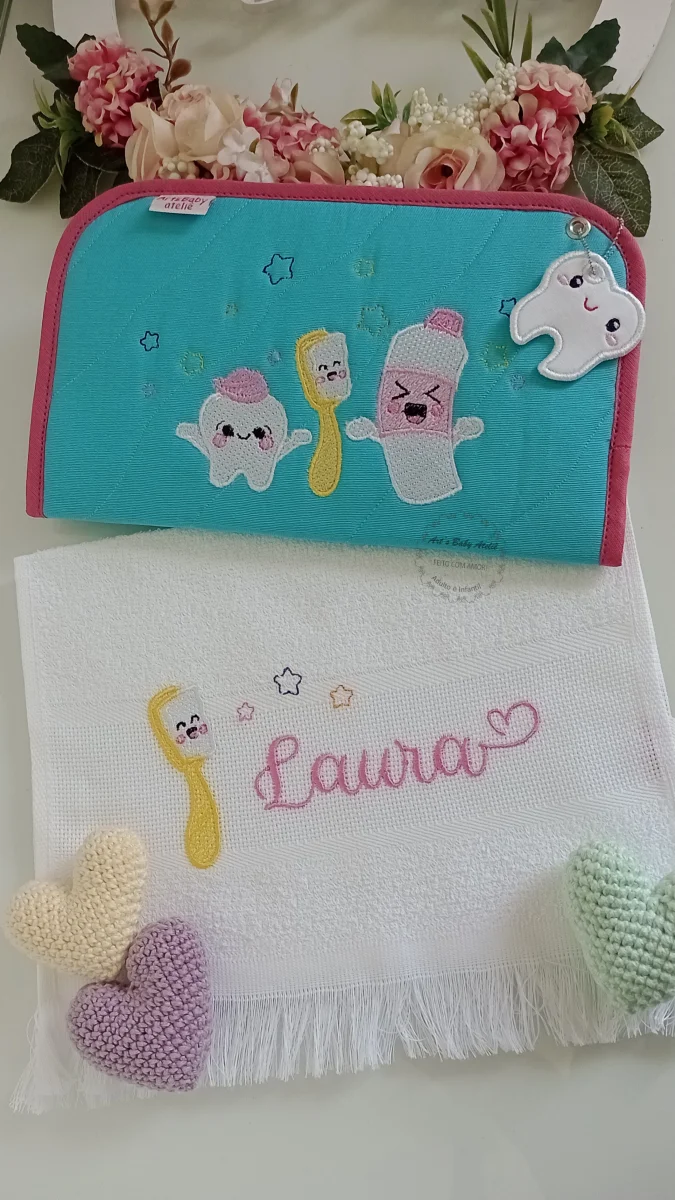 Kit higiene bucal escolar luxo