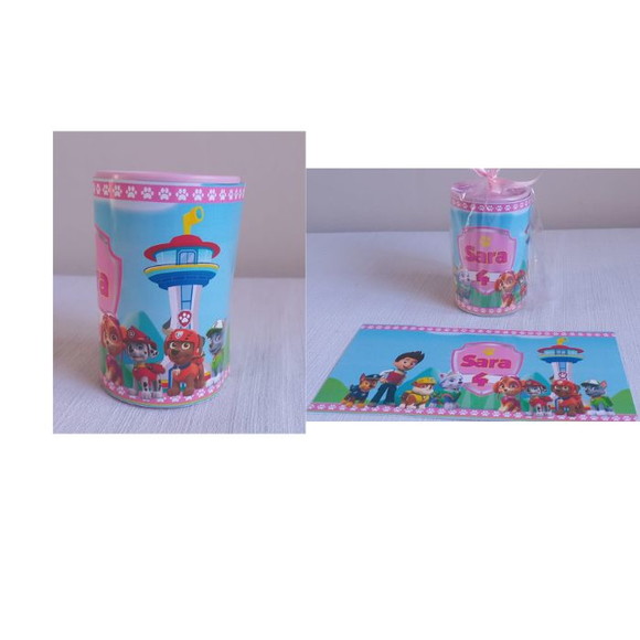 Cofrinhos Patrulha Canina Rosa