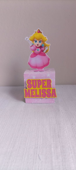 10 Caixa Cubo com Letra Peach