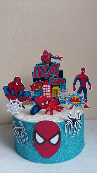 Topo de Bolo Super Heróis