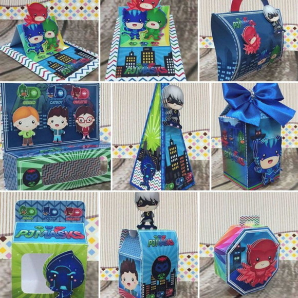 Kit 20 Peças Personalizados Pj Maskers