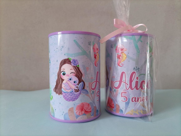 Cofrinho Personalizado Sereia