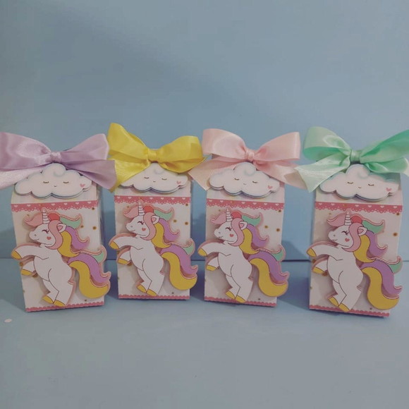 Kit c/ 20 Caixinhas Milk Unicórnio