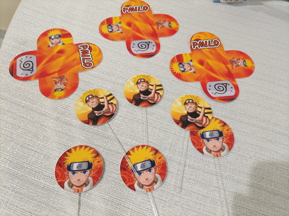 25 Forminhas 25 Tags para Docinhos Naruto