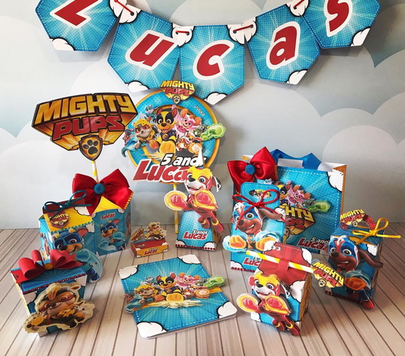 Kit Festa So Um Bolinho Super Filhotes