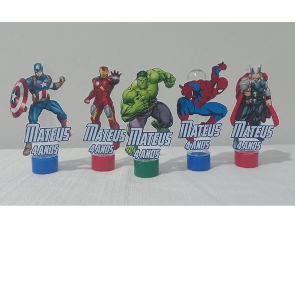 Tubete Personalizado Vingadores