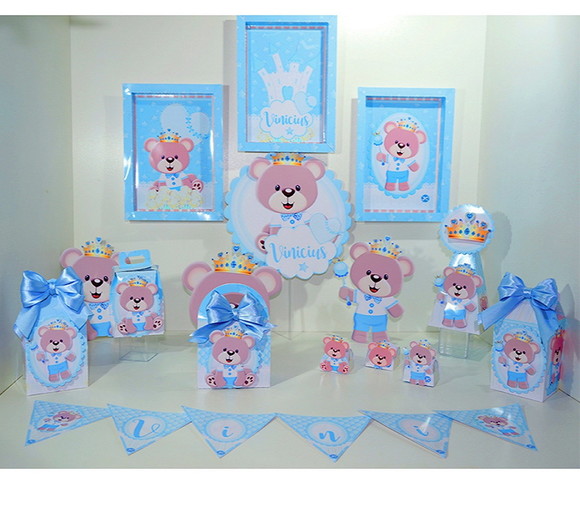 Kit Festa Um Só Bolinho - Ursinho Principe