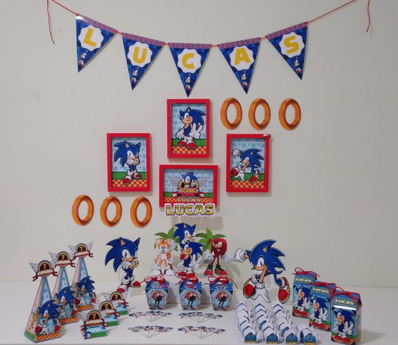 Kit Festa So Um Bolinho Sonic