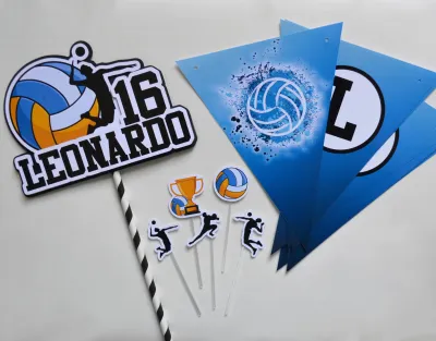 Kit Festa personalizada Jogo de Vôlei