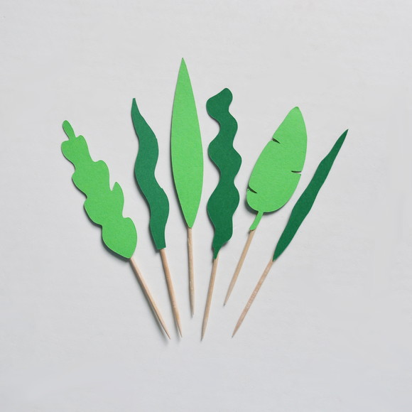 Topper de Doce Folhagens/floresta (20 Unidades)