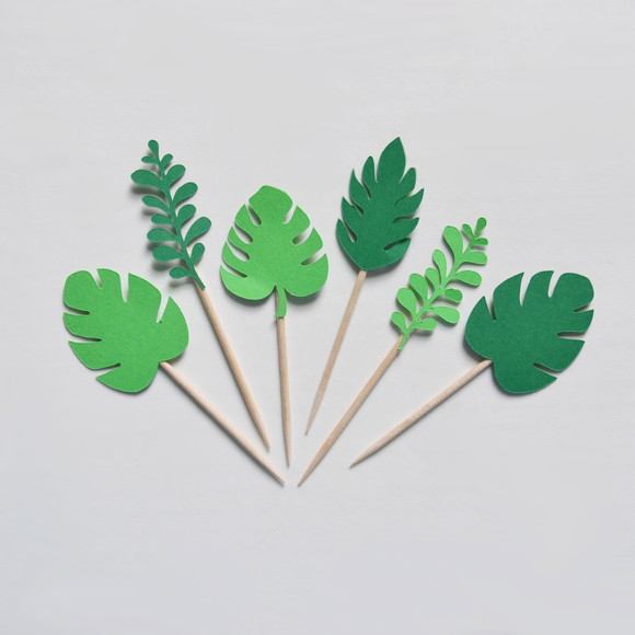 Topper de Doce Folhagens/floresta (20 Unidades)