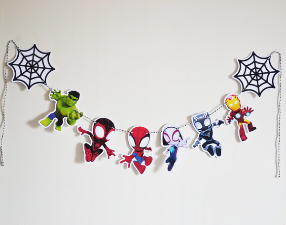 Varal Decorativo Spidey - 8 Elementos - Imagem 2