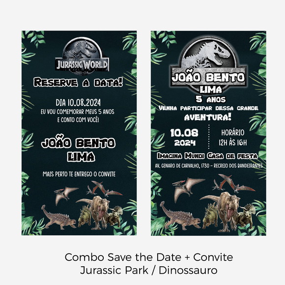 Convite + Save The Date digital